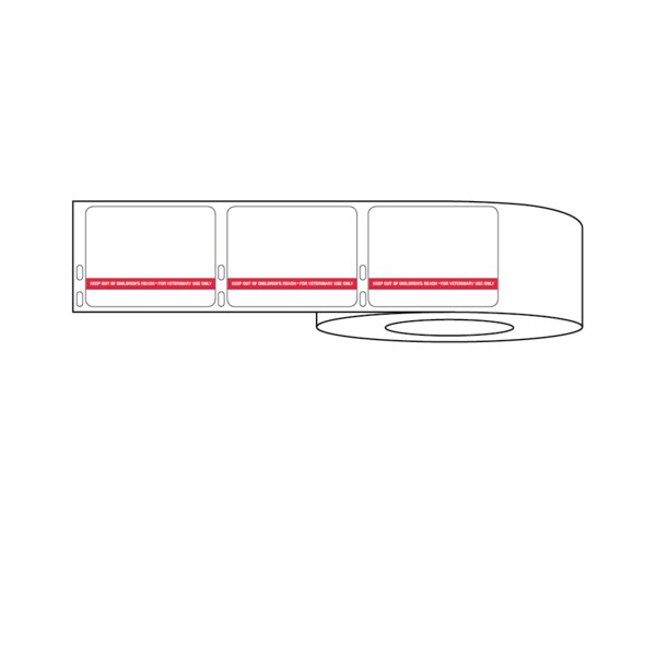 Dymo Prescription Label w/Warning & Score at bottom